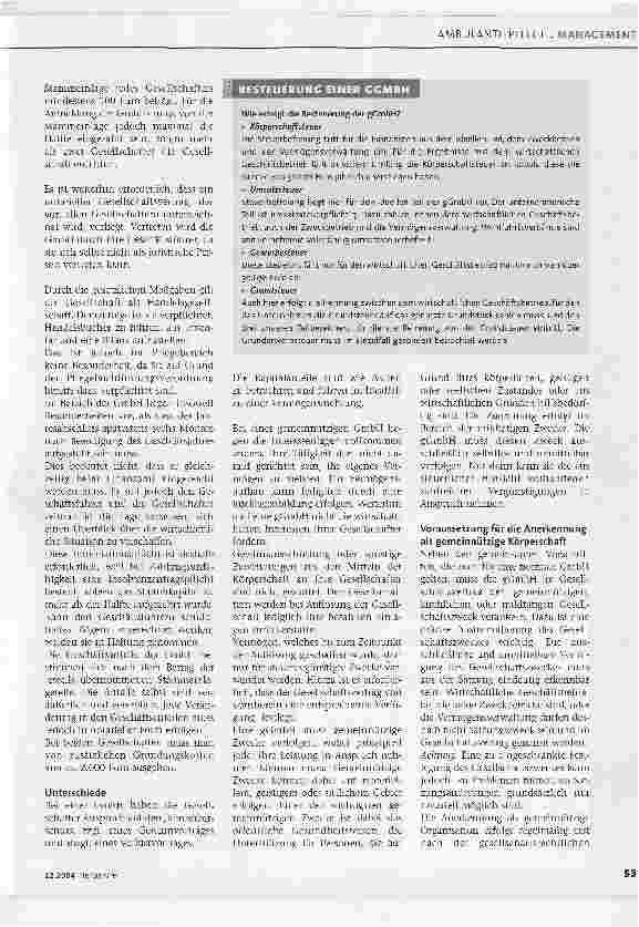 Vorschauseite 2: GmbH oder gGmbH - welche Form empfiehlt sich für Pflegedienste?