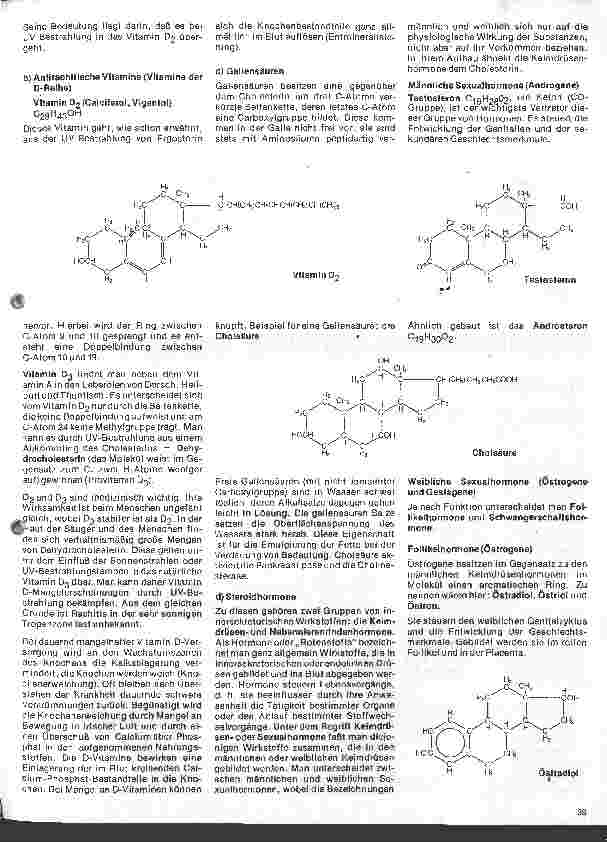 Vorschauseite 2: Ausgewählte Kapitel aus der Chemie 5. Folge: Steroide