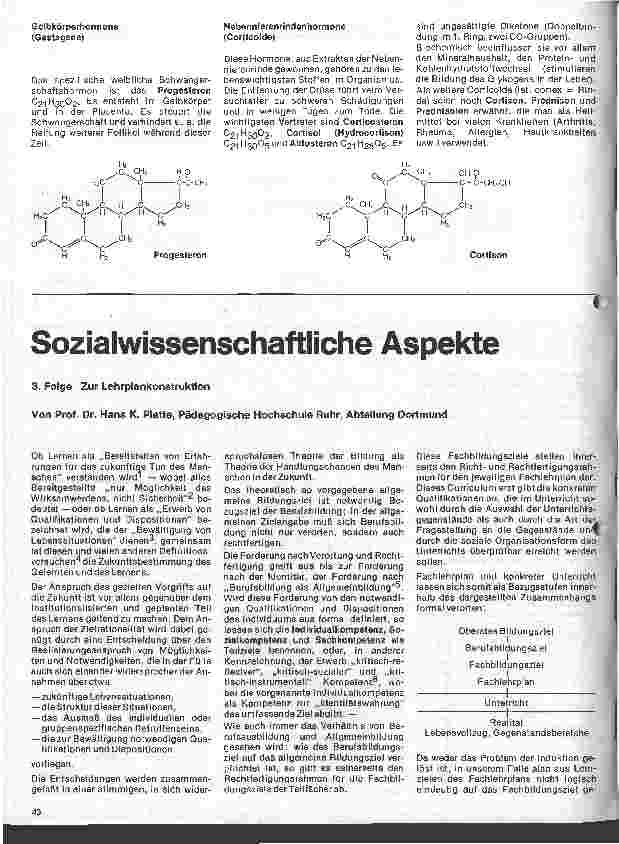 Vorschauseite 3: Ausgewählte Kapitel aus der Chemie 5. Folge: Steroide