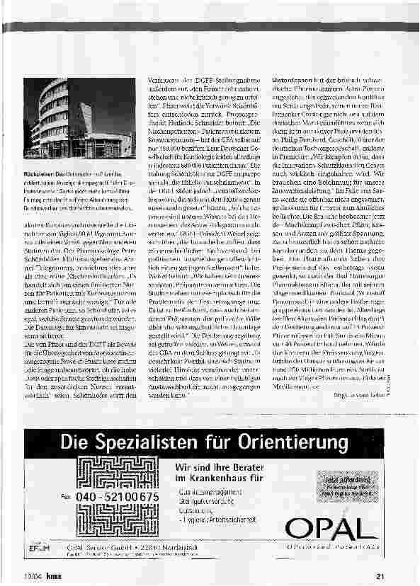 Vorschauseite 4: Zank um den besseren Wirkstoff