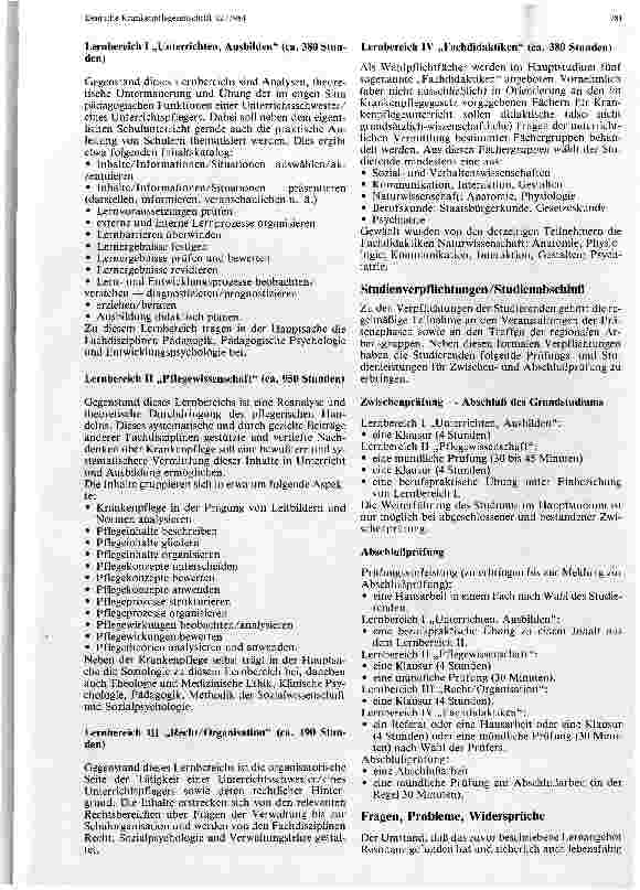 Vorschauseite 2: Weiterbildungsstudiengang Gesundheitspflege Angebot der Katholischen Fachhochschule Norddeutschland