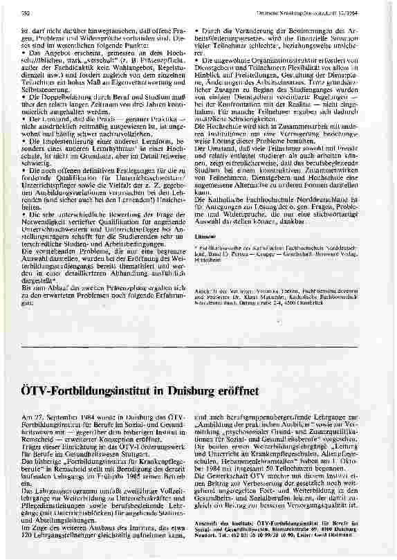 Vorschauseite 3: Weiterbildungsstudiengang Gesundheitspflege Angebot der Katholischen Fachhochschule Norddeutschland