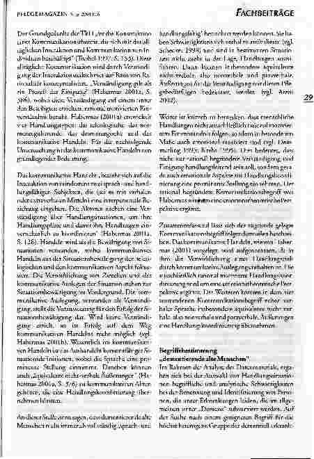 Vorschauseite 2: Die machen sich immer so steif. DER NONVERBALE AUSDRUCK VON EMOTIONEN IN DERKOMMUNIKATION ZWISCHEN PFLEGENDEN UNDDEMENTIERENDEN ALTEN MENSCHEN