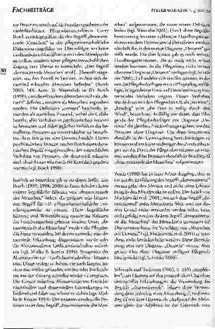 Vorschauseite 3: Die machen sich immer so steif. DER NONVERBALE AUSDRUCK VON EMOTIONEN IN DERKOMMUNIKATION ZWISCHEN PFLEGENDEN UNDDEMENTIERENDEN ALTEN MENSCHEN
