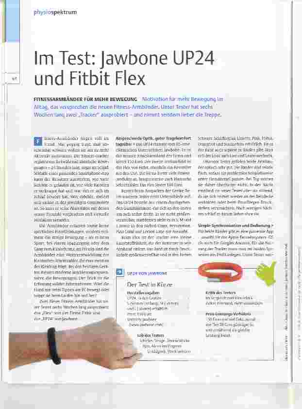 Vorschauseite 1: Im Test: Jawbone UP24 und Fitbit Flex