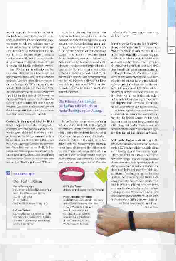 Vorschauseite 2: Im Test: Jawbone UP24 und Fitbit Flex