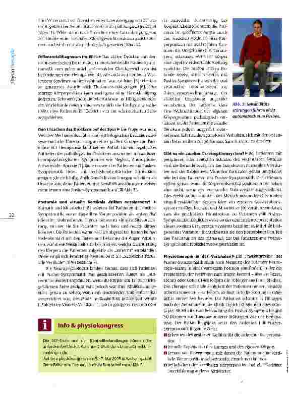 Vorschauseite 3: Pusher-Symptomatik bei HemiplegieNeue Therapie gegen pathologisches Drücken