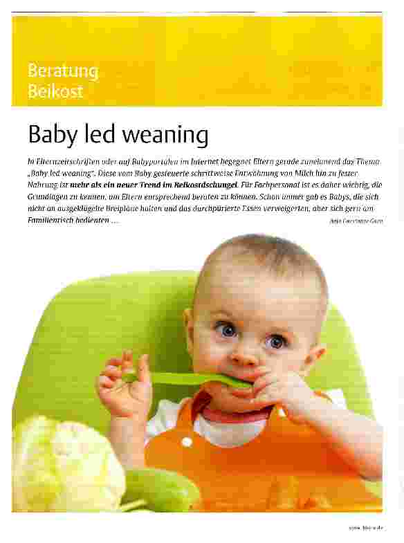 Vorschauseite 1: Beratung BeikostBaby led weaning