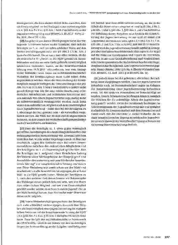 Vorschauseite 3: Weiterbeschäftigungsanspruch von Ersatzmitgliedern in der |AV