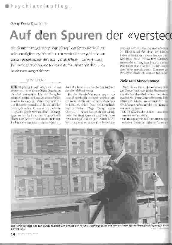 Vorschauseite 1: Auf den Spuren der versteckten Psychiatrie