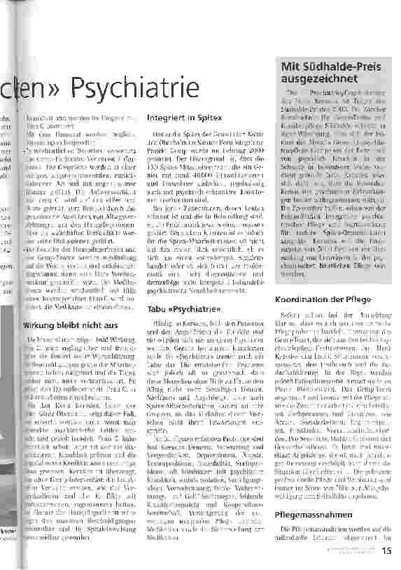 Vorschauseite 2: Auf den Spuren der versteckten Psychiatrie