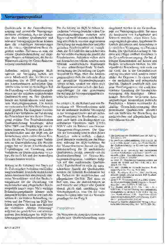 Vorschauseite 4: Qualitätssicherung in Medizin und Pflege