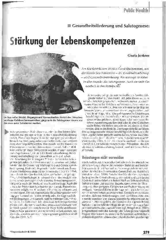 Vorschauseite 1: Stärkung der Lebenskompetenzen