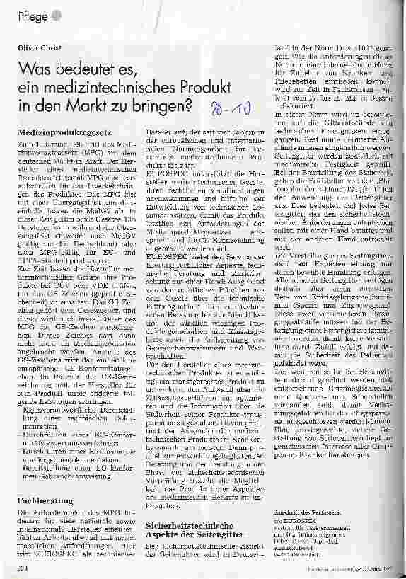 Vorschauseite 1: Was bedeutet es, ein medizintechnisches Produkt in den Markt zu bringen?