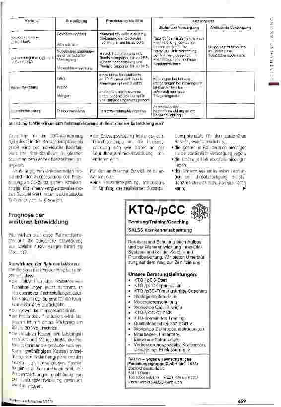 Vorschauseite 2: Den Erfolg planenHandlungsrahmen und Handlungsspielraum der Krankenhäuser