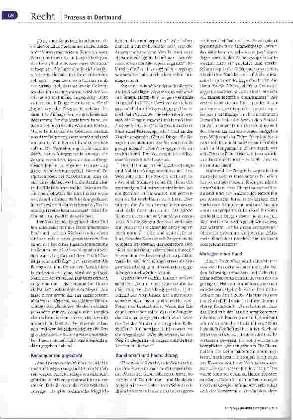 Vorschauseite 4: Gerichtsreportage Teil 7 13 Zeuginnen