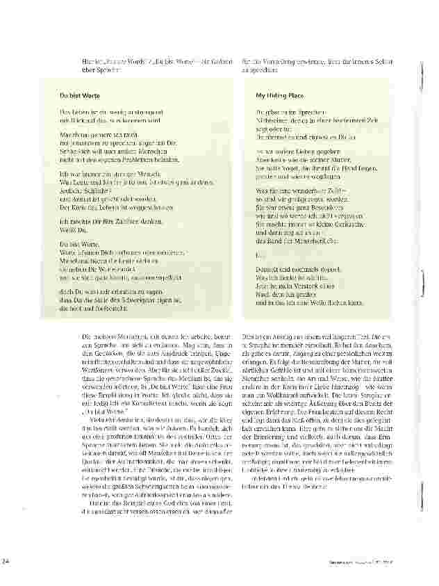 Vorschauseite 3: Den Worten die Last überantworten - Lyrik und Demenz
