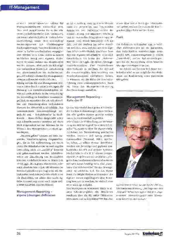 Vorschauseite 2: Management-Reporting in Krankenhäusern Teil2