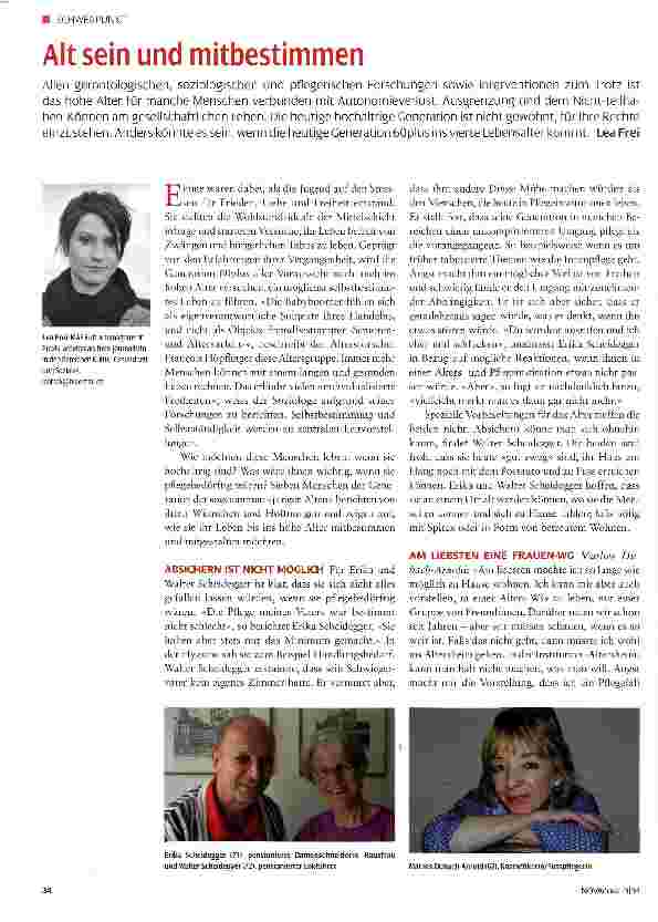 Vorschauseite 1: Alt sein und mitbestimmen