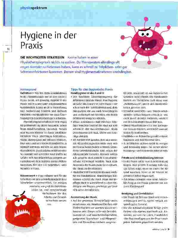 Vorschauseite 1: Hygiene in der Praxis