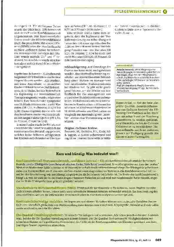 Vorschauseite 2: Interventionen zum Management von Stuhlinkontinenz bei Kindern