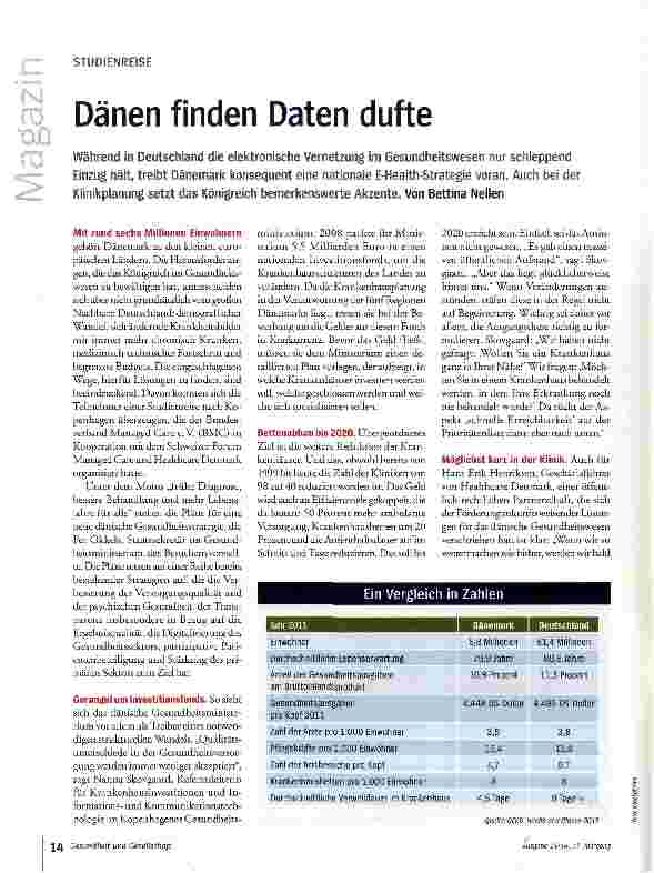 Vorschauseite 1: Dänen finden Daten dufte