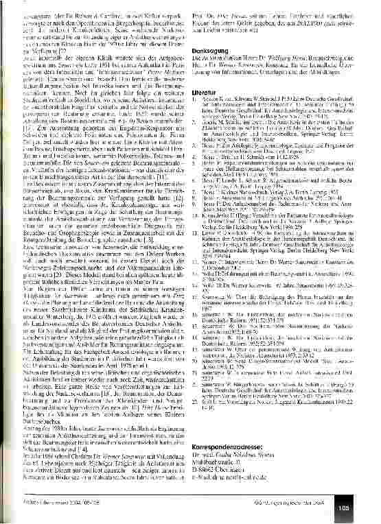 Vorschauseite 3: Die Gründungsmitglieder der Deutschen Gesellschaft für Anaesthesie Biografische Notizen - 7. Folge: Prof. Dr. Fritz Hesse und Dr. Werner Sauerwein