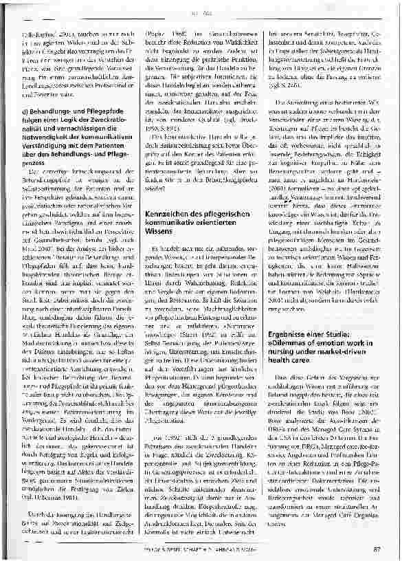 Vorschauseite 3: Behandlungsund Pflegepfade: Instrument zur Patientenorientierung oder -ignorierung?