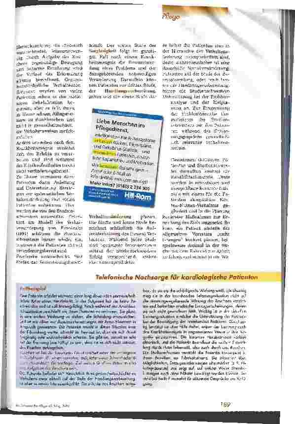 Vorschauseite 4: Telefonische Nachsorge in der kardiologischen Rehabilitation