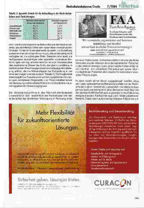 Vorschauseite 3: Die Bedeutung der Hochschulambulanzenfür Versorgung, Forschung und Lehre - Ergebnisse der Studie