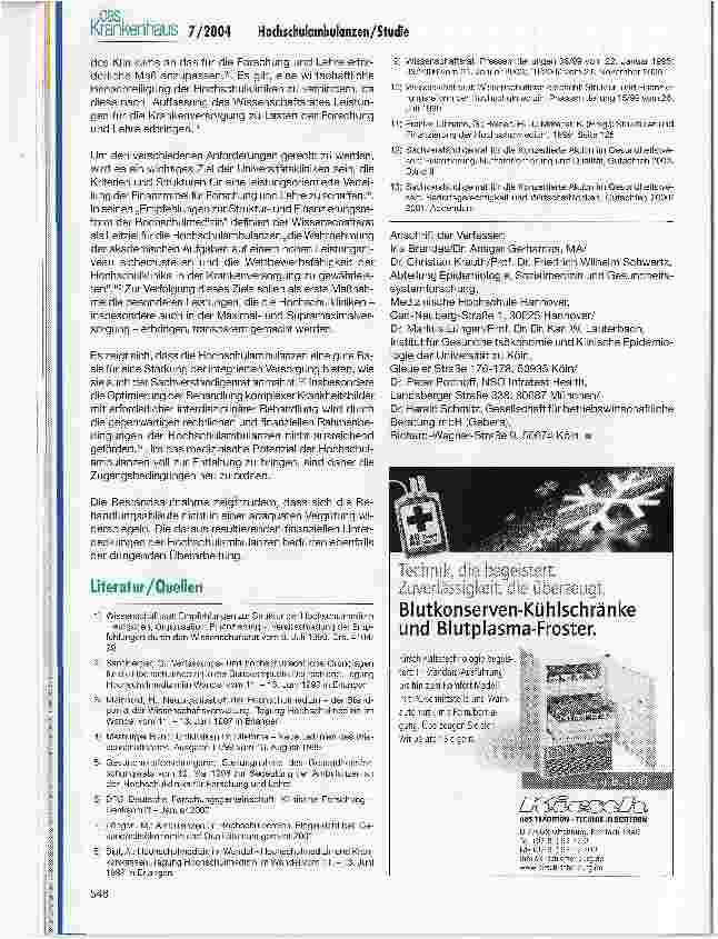 Vorschauseite 6: Die Bedeutung der Hochschulambulanzenfür Versorgung, Forschung und Lehre - Ergebnisse der Studie