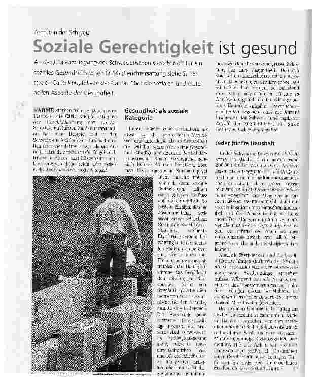 Vorschauseite 1: Soziale Gerechtigkeit ist gesund