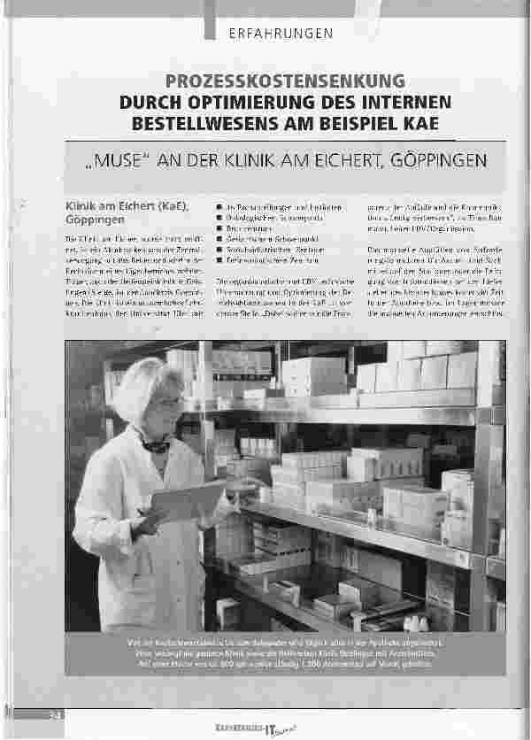 Vorschauseite 1: PROZESSKOSTENSENKUNG DURCH OPTIMIERUNG DES INTERNEN BESTELLWESENS AM BEISPIEL KAE