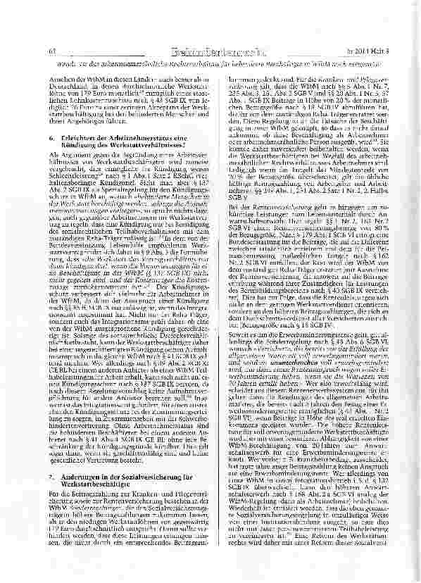 Vorschauseite 4: Ist das arbeitnehmerähnliche Rechtsverhältnis für behinderte Beschäftigte in Werkstätten für behinderte Menschen noch zeitgemäß?