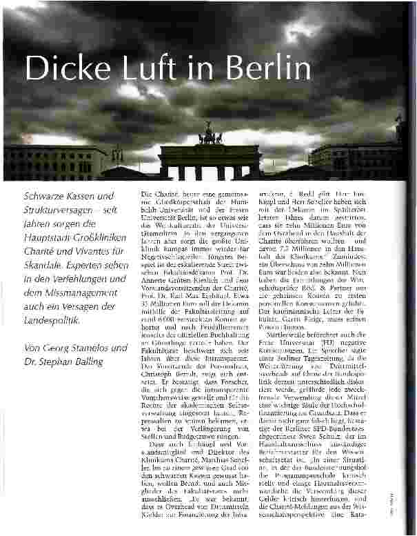 Vorschauseite 1: Dicke Luft in Berlin