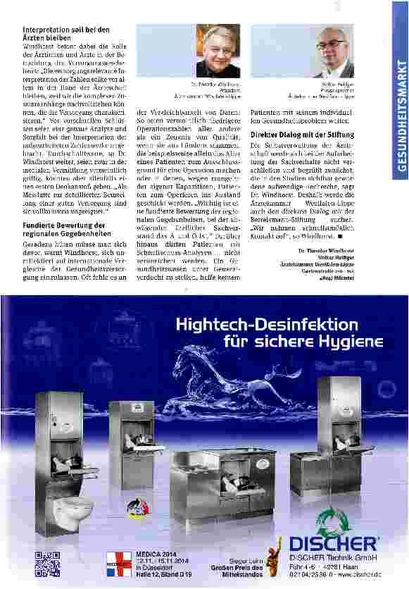 Vorschauseite 2: Interpretation der Leistungsverteilung eher Sache der Ärzte