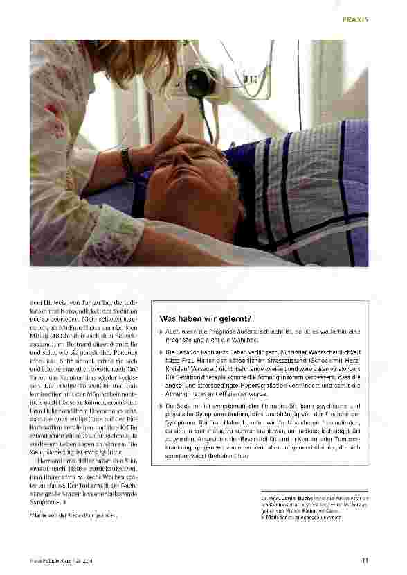 Vorschauseite 2: Palliative Sedierung als lebensverlängernde Maßnahme