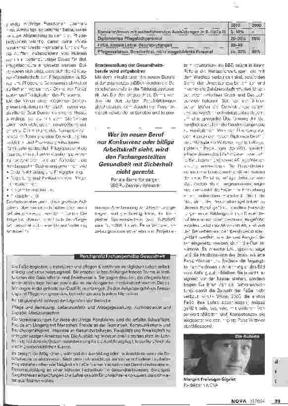 Vorschauseite 2: Unsere Zukunft in der Altenpflege?