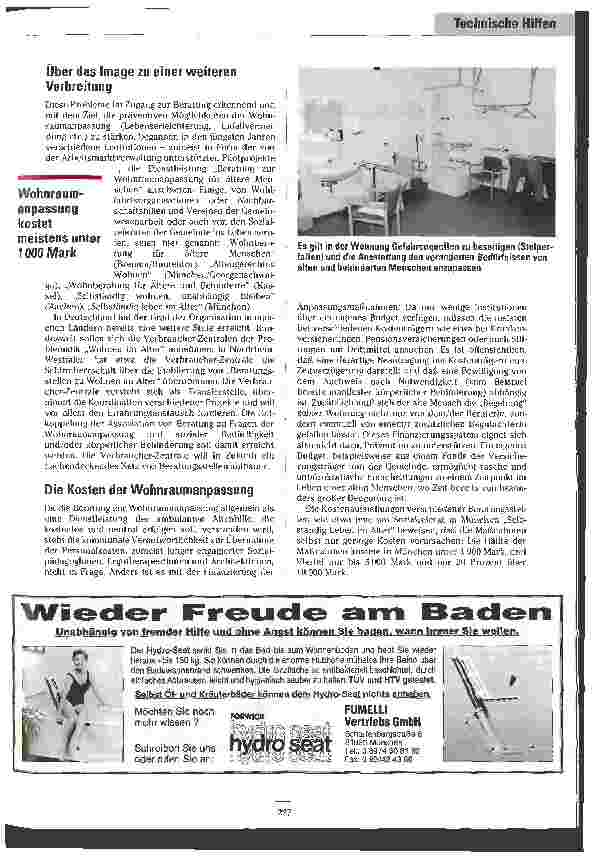 Vorschauseite 5: Hausnotruf und Wohnungsanpassung Technische Hilfen zur Erleichterung der Selbständigkeit älterer Mensch