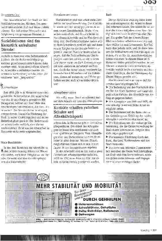 Vorschauseite 5: Kommunale Altenhilfe: 20 Jahre Beharrlichkeit