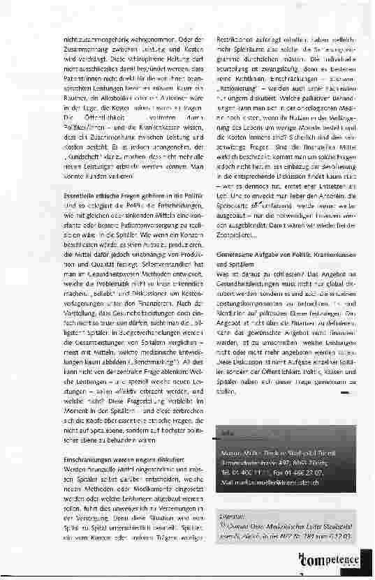 Vorschauseite 4: Zechprellerei im Spital: Die Speisekarte ist zu revidieren!