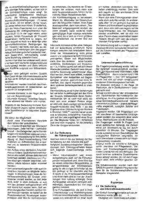 Vorschauseite 2: Die Zusammenarbeit des Krankenpflegepersonals in einem Großkrankenhaus