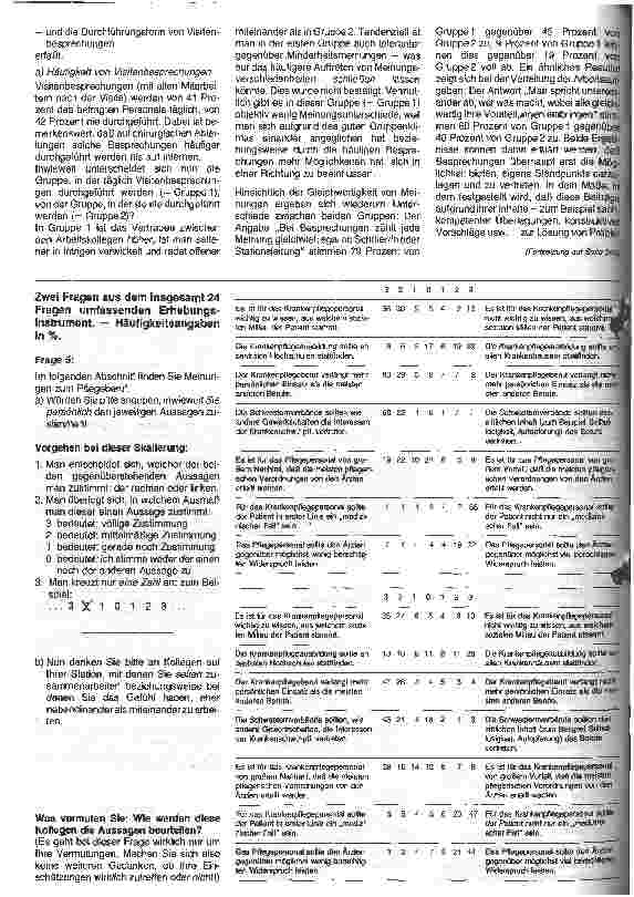 Vorschauseite 3: Die Zusammenarbeit des Krankenpflegepersonals in einem Großkrankenhaus