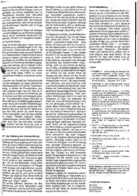 Vorschauseite 6: Die Zusammenarbeit des Krankenpflegepersonals in einem Großkrankenhaus