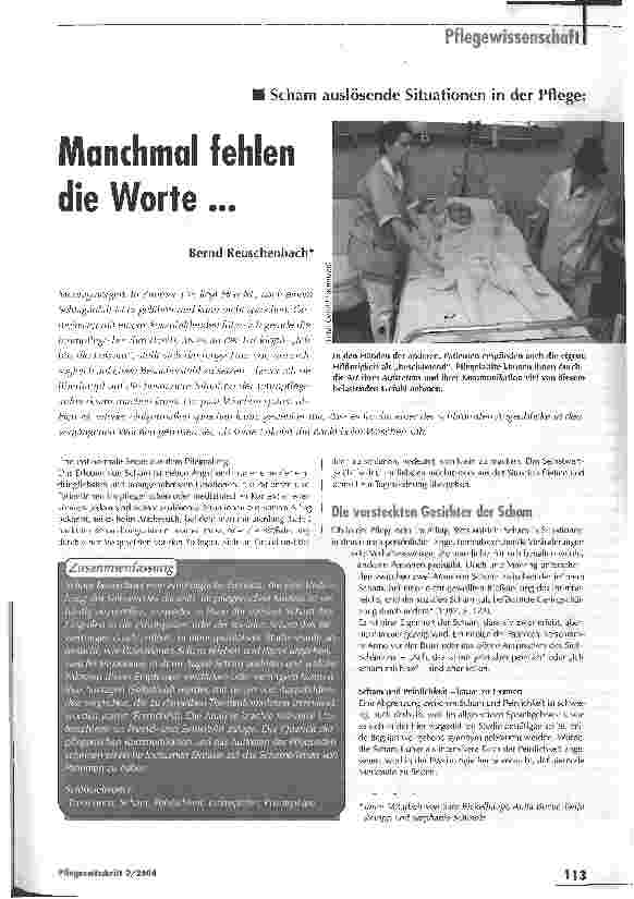Vorschauseite 1: Manchmal fehlen die Worte ...