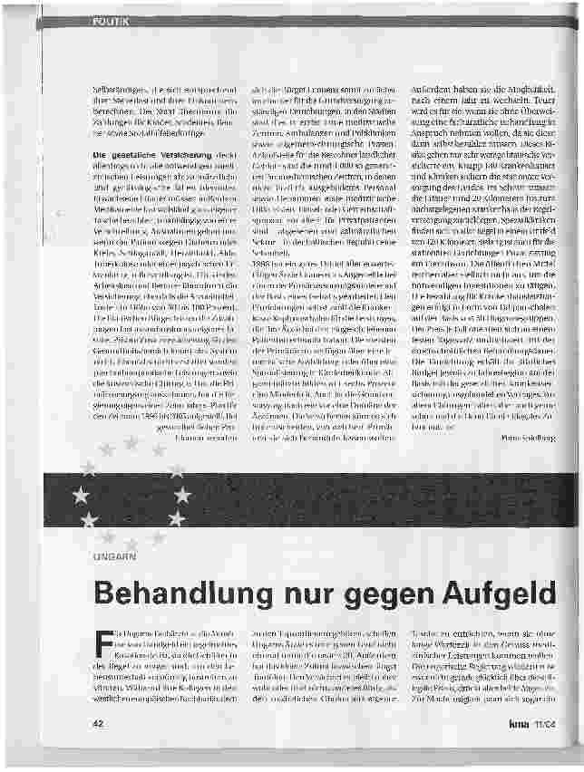 Vorschauseite 2: Einzelpraxen - eine Seltenheit