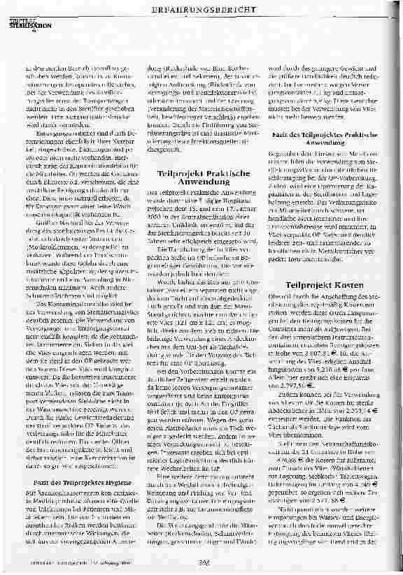 Vorschauseite 2: Sterilisierungsvlies - die Alternative zu Metallcontainern?