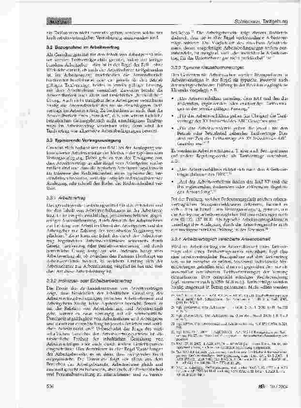 Vorschauseite 5: Tarifgeltung und arbeitsvertragliche Bezugnahme auf Tarifverträge in der neueren Rechtsprechung des BAG