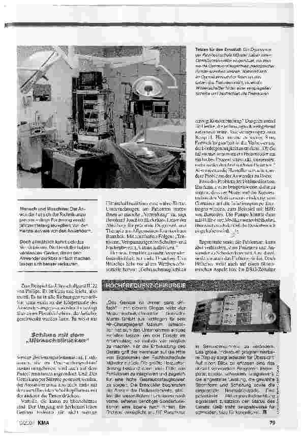 Vorschauseite 2: Der Sieg der Nützlichkeit - ERGONOMIE IN DER MEDIZINTECHNIK