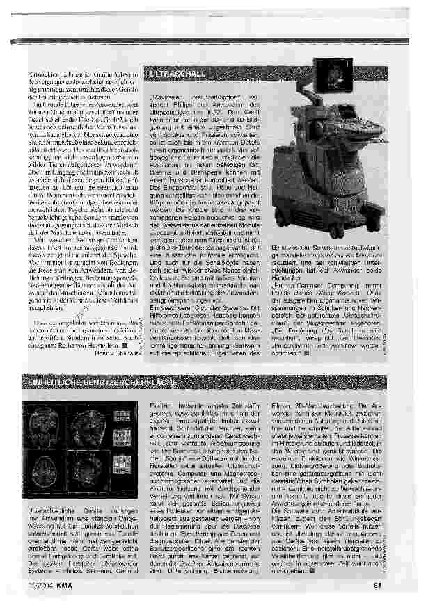 Vorschauseite 4: Der Sieg der Nützlichkeit - ERGONOMIE IN DER MEDIZINTECHNIK